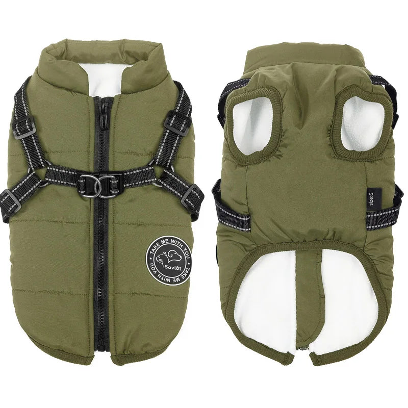 Dog Jacket With Harness