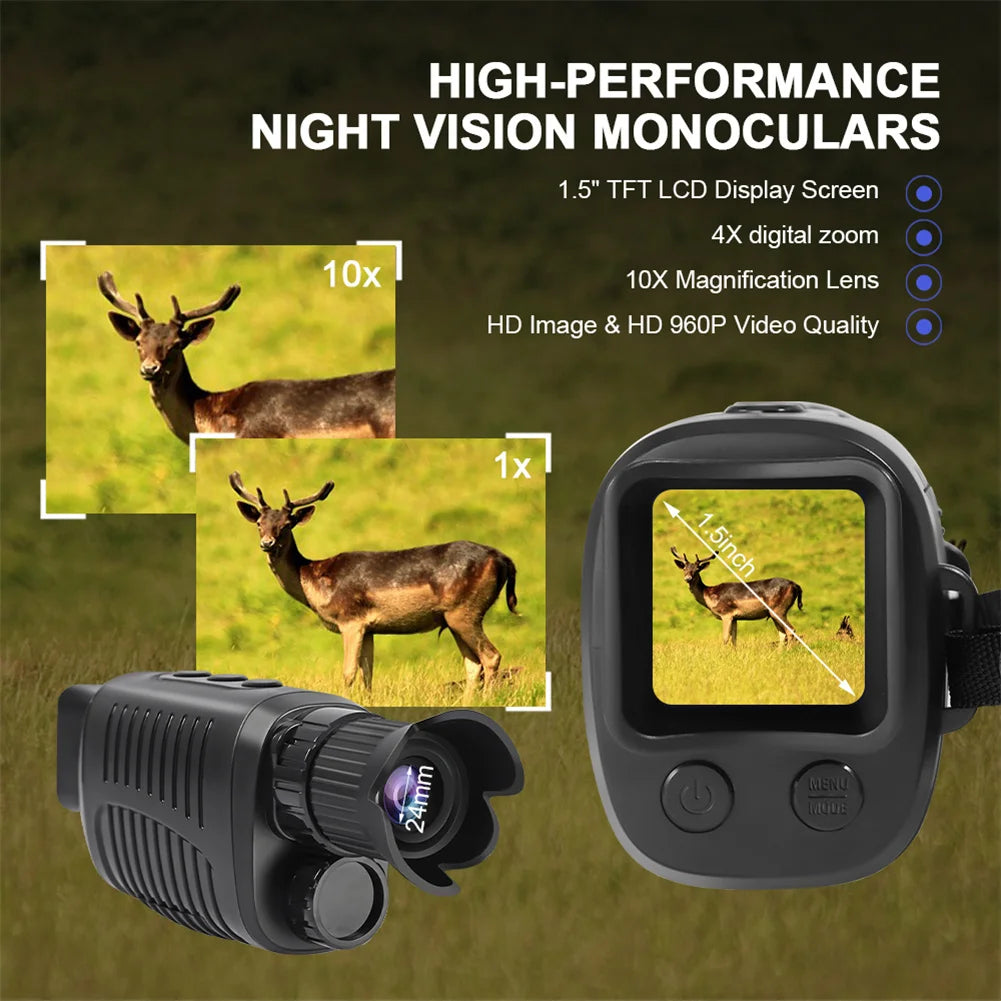 HD Night Vision Monocular With 5X Zoom
