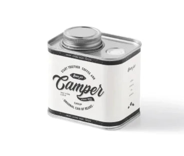 Vintage Stye Coffee Bean Campfire Tin