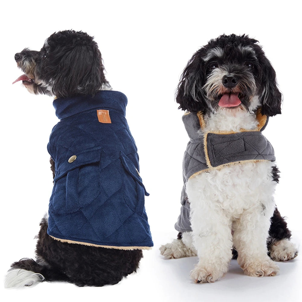 Dog Coat High Collar Soft Fleece