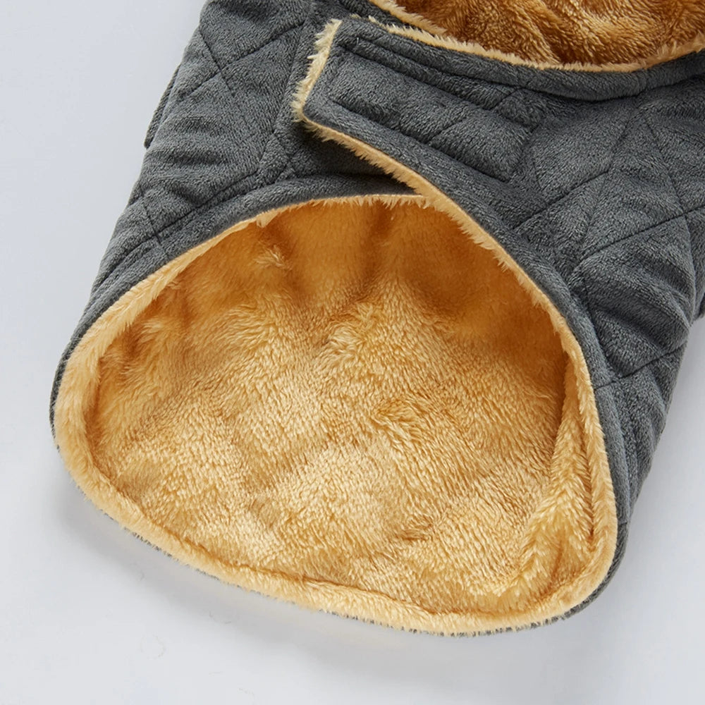 Dog Coat High Collar Soft Fleece