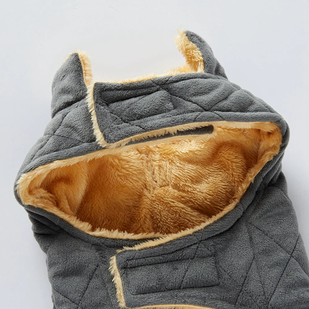 Dog Coat High Collar Soft Fleece