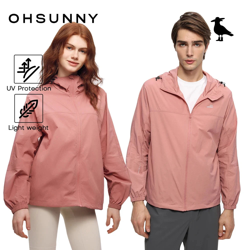 Unisex Hiking Jacket UPF50 Quick Dry Windbreaker
