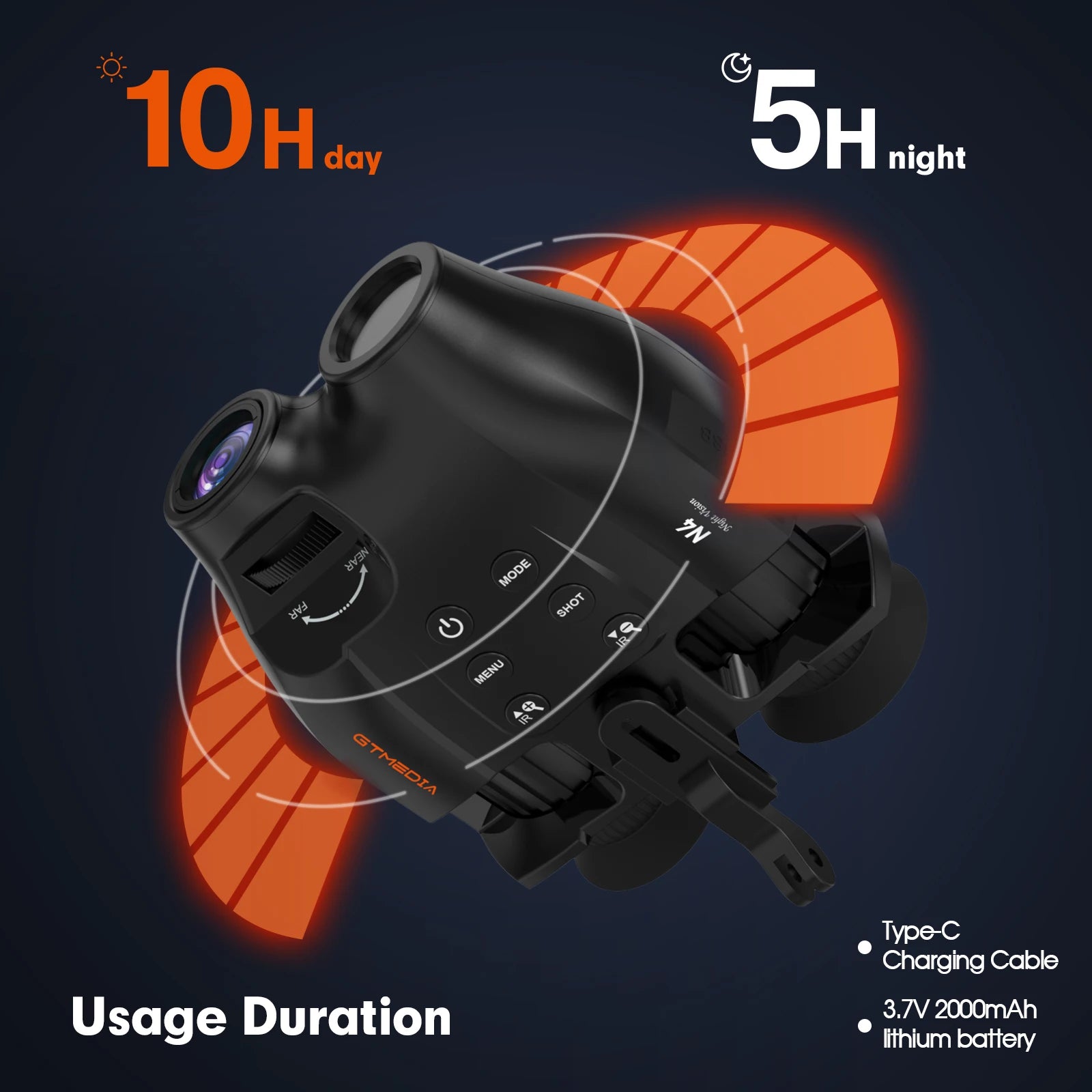 Night Vision Binoculars With 5X Zoom 1080P Clarity