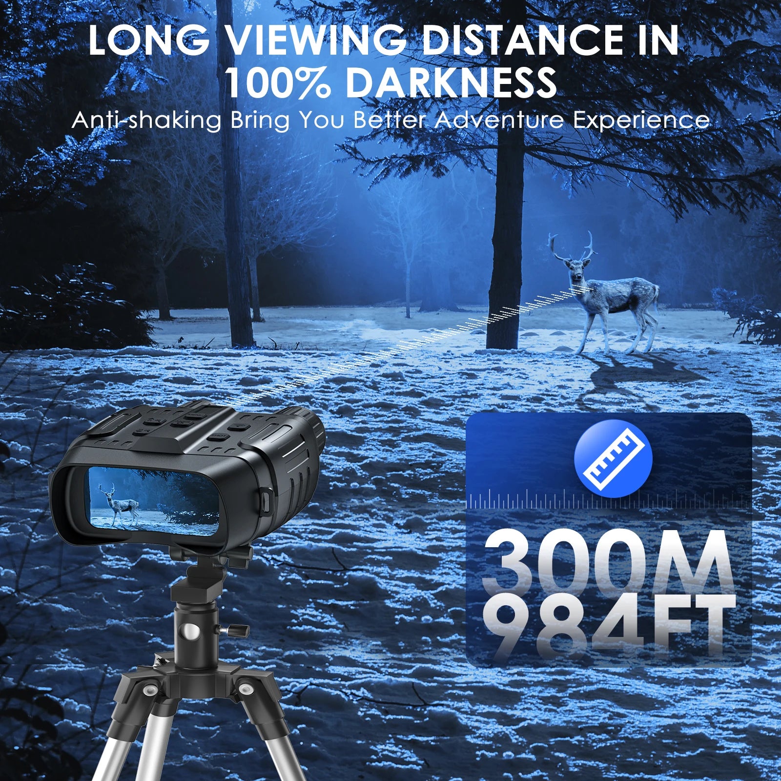 Night Vision Binoculars 4X Digital Zoom