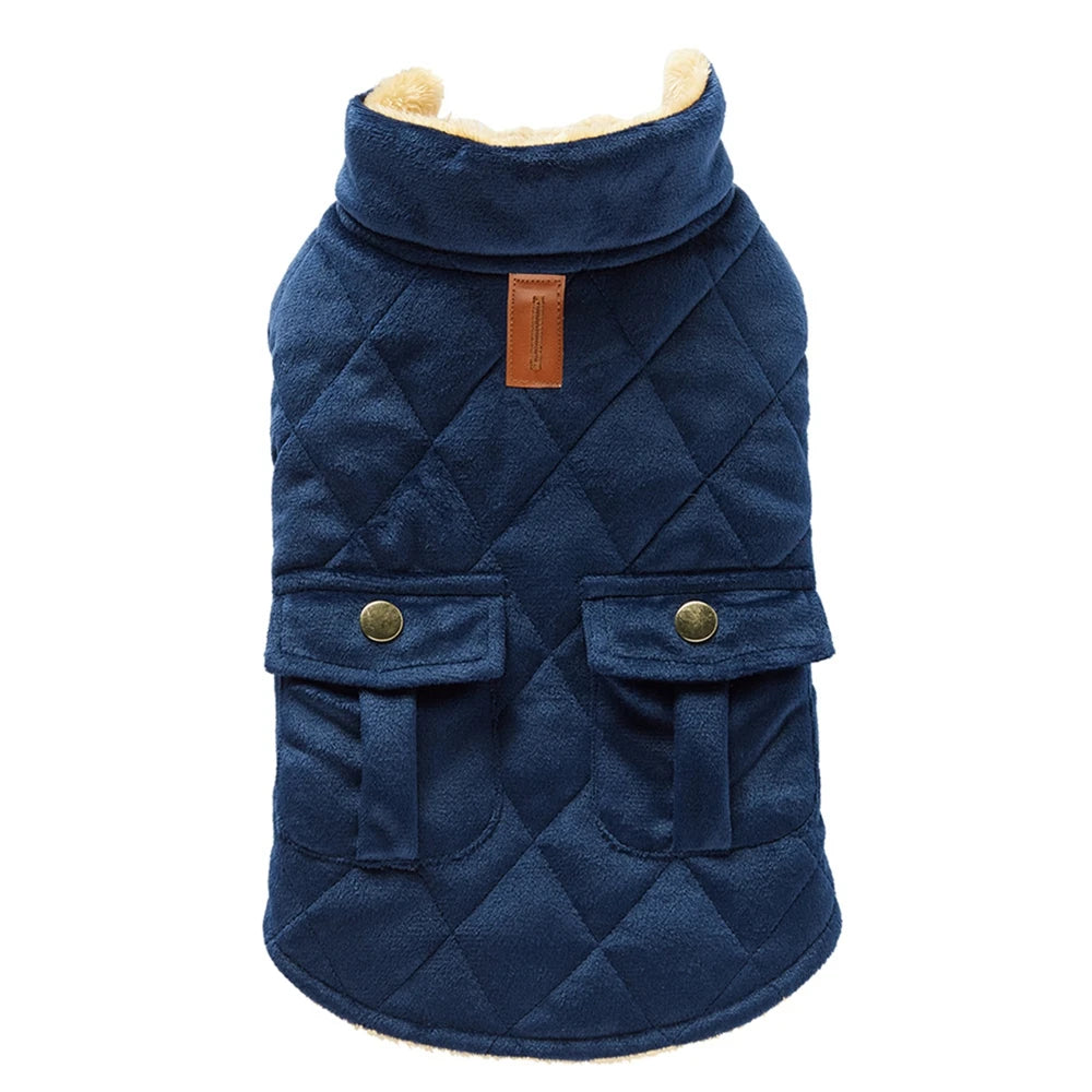 Dog Coat High Collar Soft Fleece