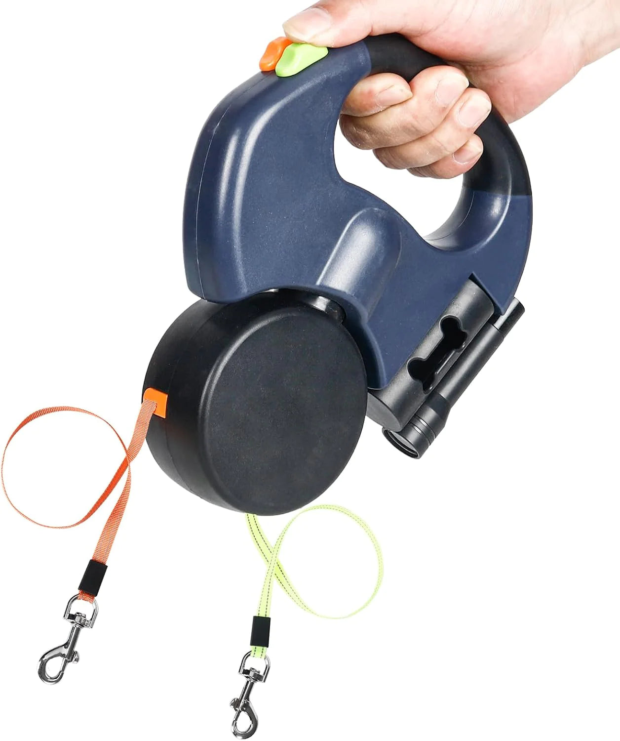 Reflective Dual Pet Leash With 360 Swivel