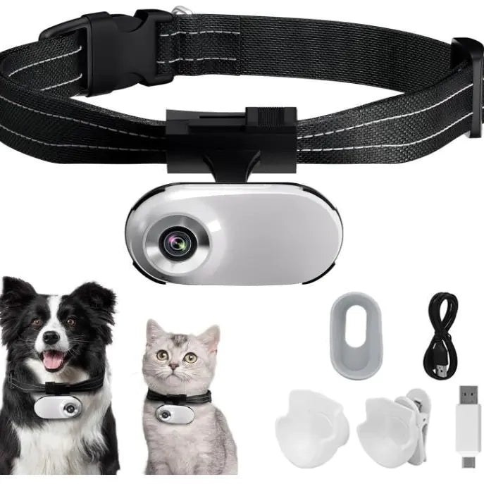 1080P Outdoor Pet Camera Travel Ready With Adjustable Strap
