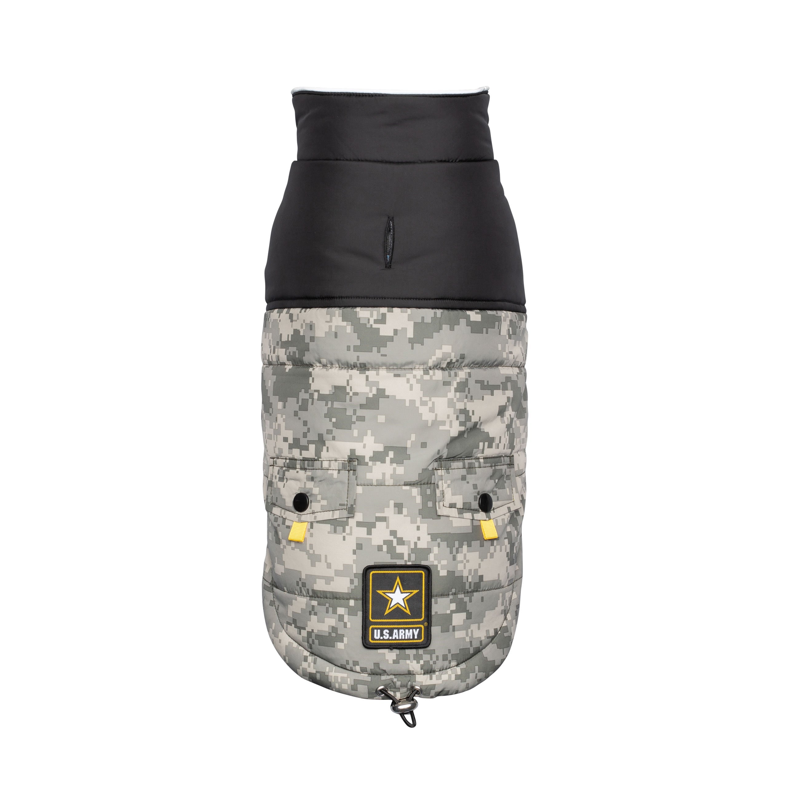 Patriotic Dog Jacket With Reflective Piping