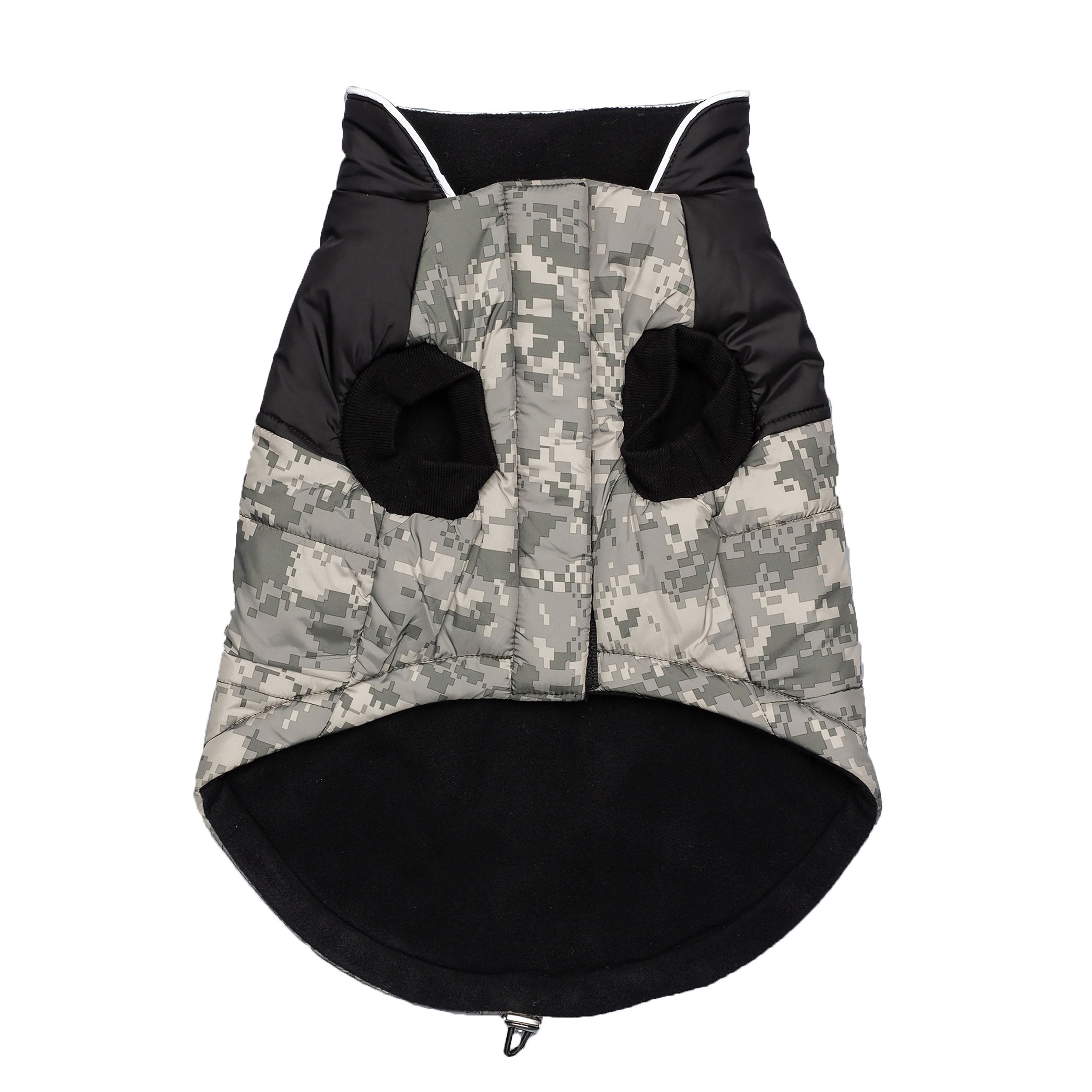 Patriotic Dog Jacket With Reflective Piping