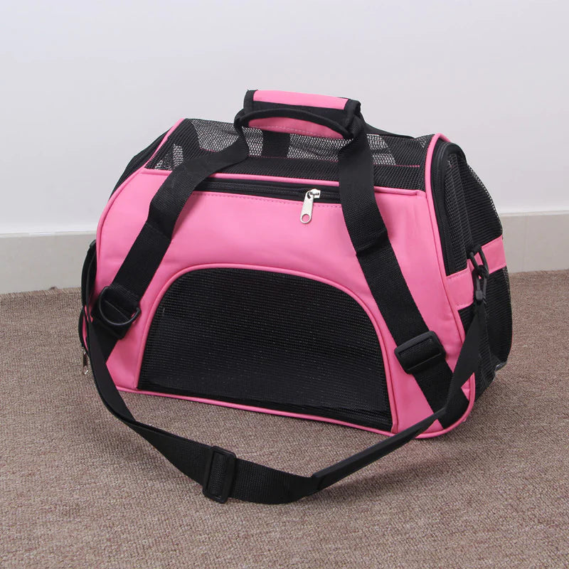 Soft Sided Pet Travel Carrier With Breathable Mesh