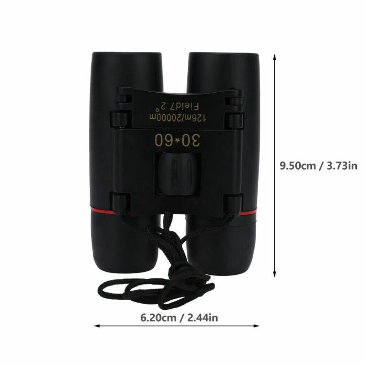 Compact, Folding 30x60 Zoom Binoculars