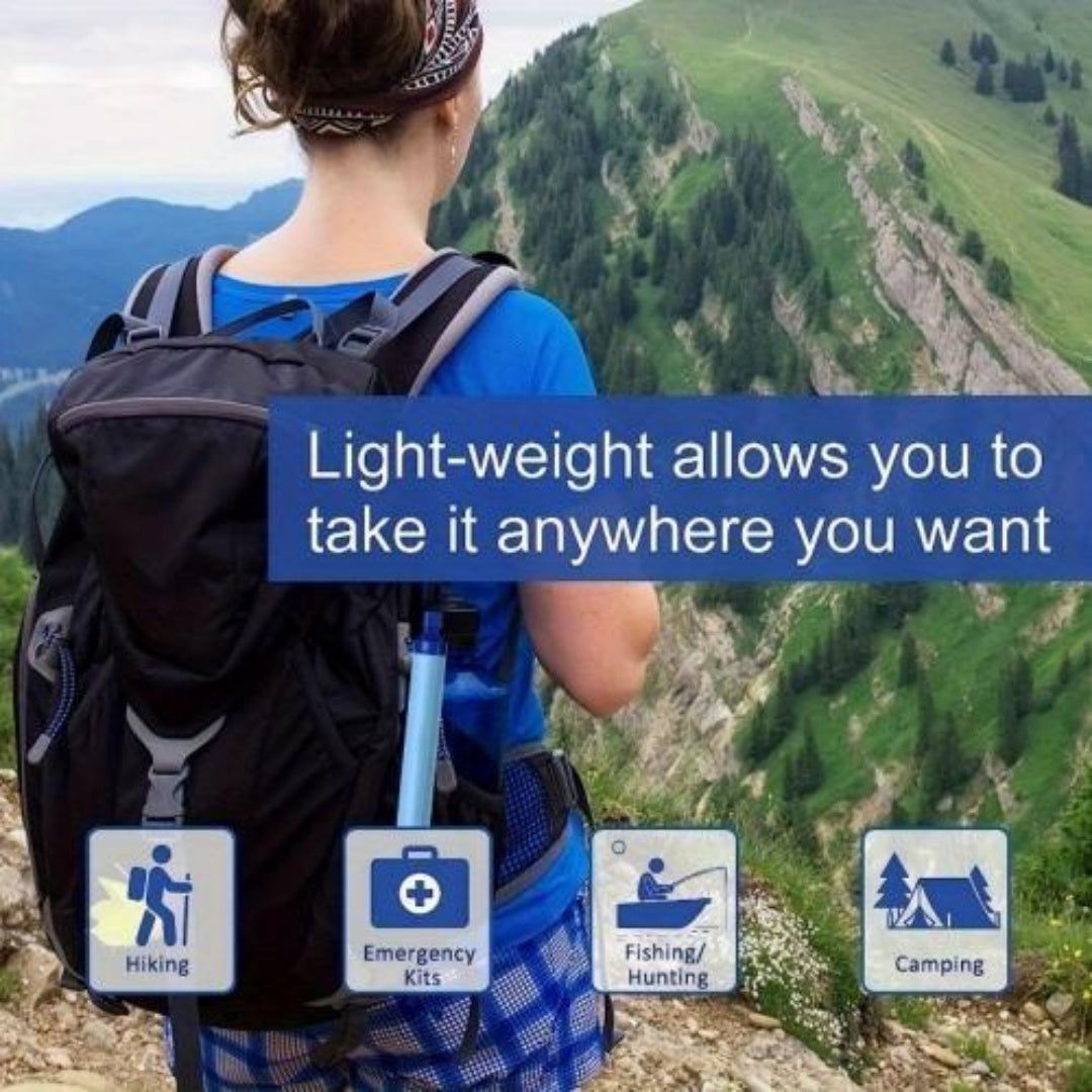 Compact Personal Water Filter For Hiking Hydration