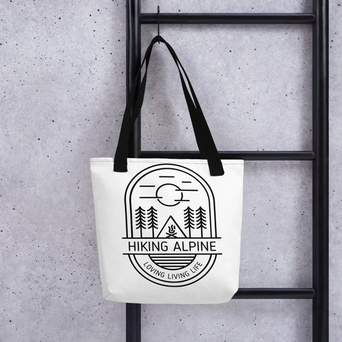 Rugged Hiking Tote Bag With Denim Handles For Easy Carry