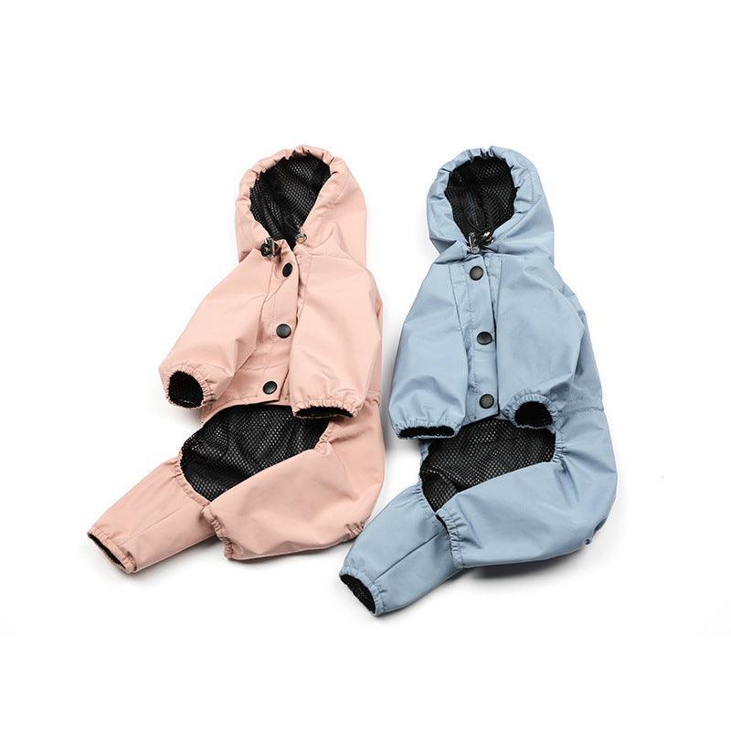 Reflective Pet Raincoat With Safety Strips