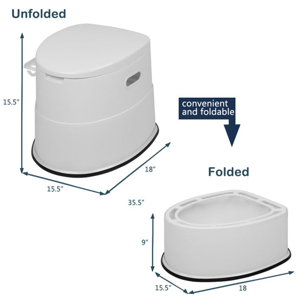 Portable Outdoor Toilet With Anti Slip Pad