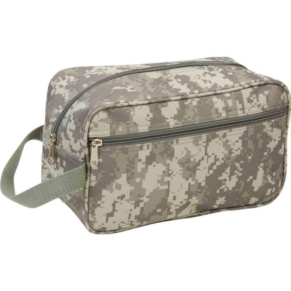 Digital Camo Style Travel Bag Water Resistant - 11" Multi-Pocket