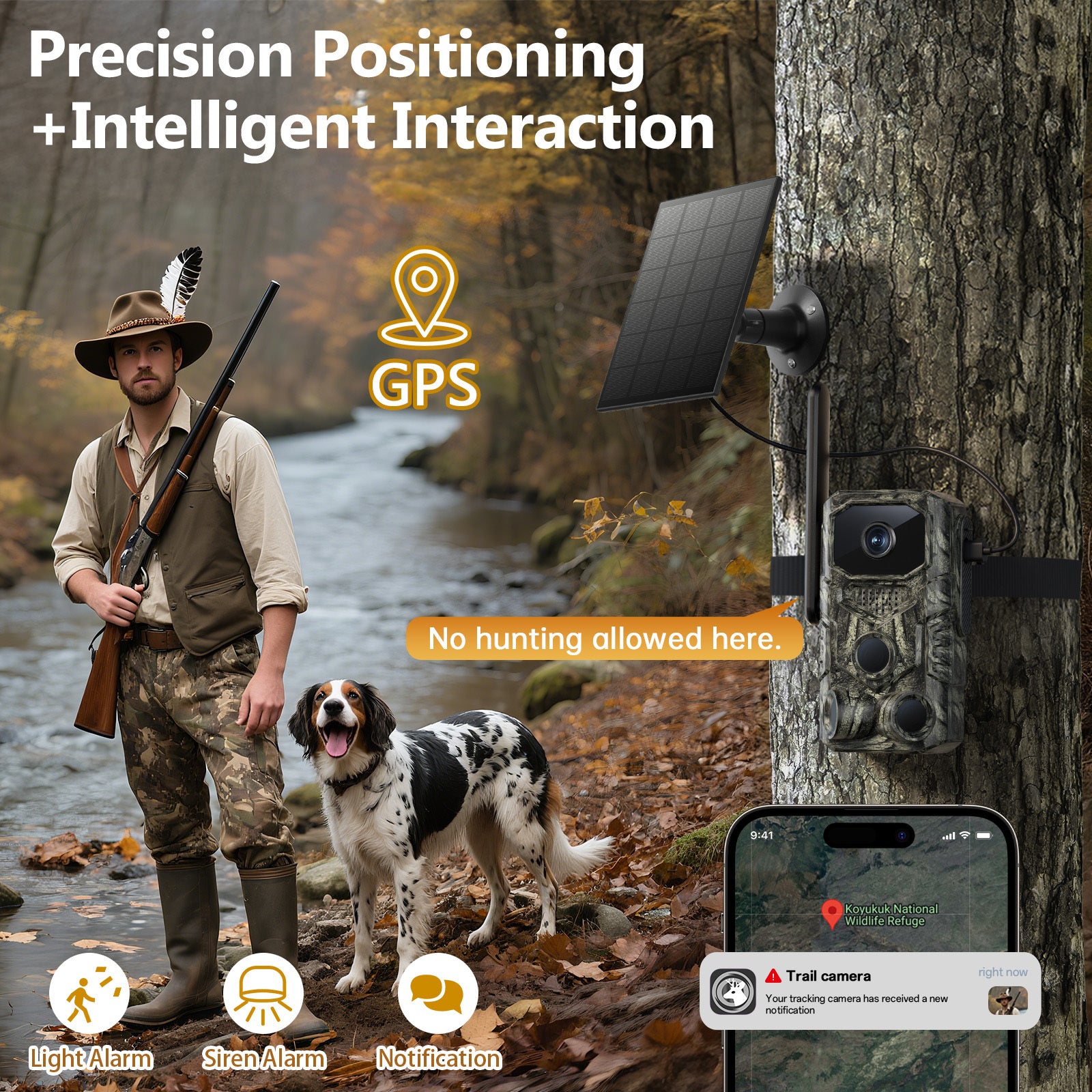 Brave Trail Camera Wide Angle 4MP GPS Tracking Deer Monitor
