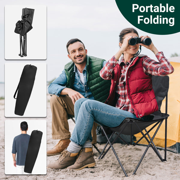 Compact Folding Camping Chairs 4 Pack with