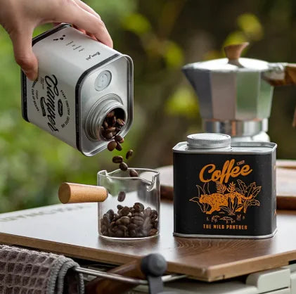 Vintage Stye Coffee Bean Campfire Tin