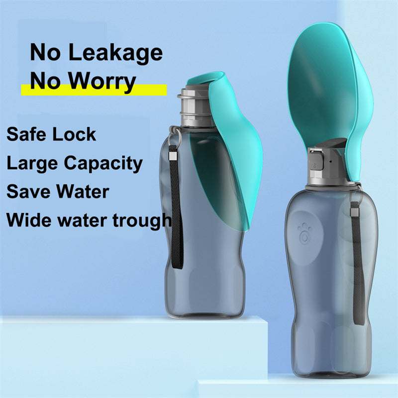 Dog Water Bottle 800ml Leak Proof