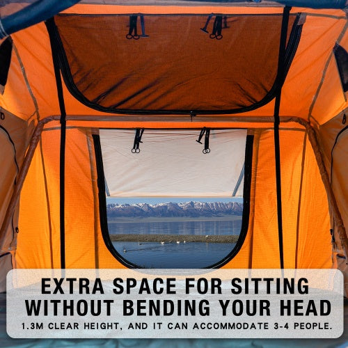 Rooftop Camping Tent – 2000mm Waterproof Lattice Cloth, All-Weather