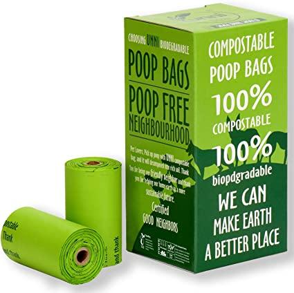 Compostable Dog Waste Bags Plant Based 120 Count