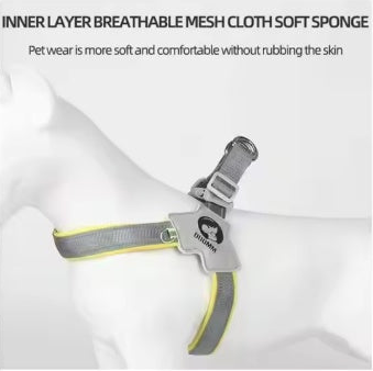 Reflective Dog Harness With Leash