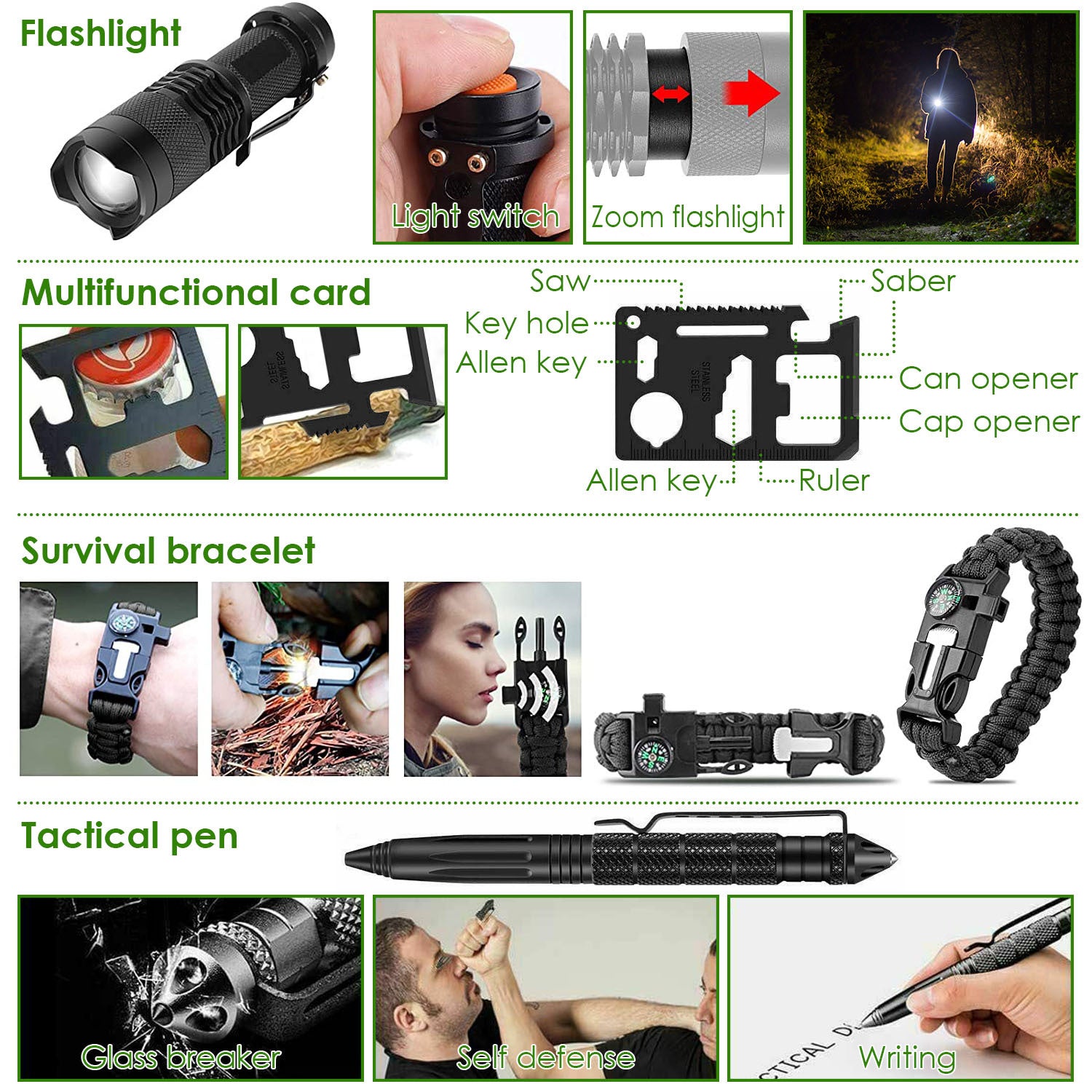 47 Pc Emergency Survival Kit With Pouch