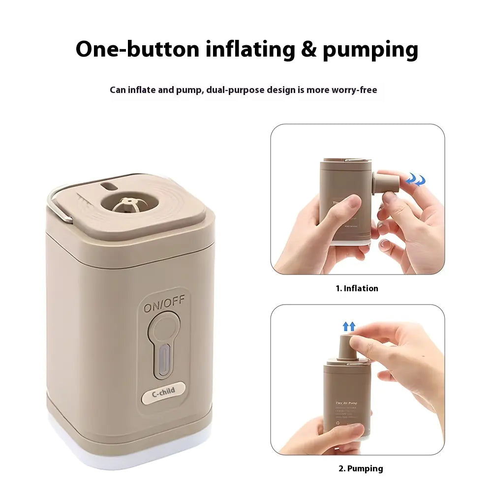 Camping Electric Air Pump With Lighting