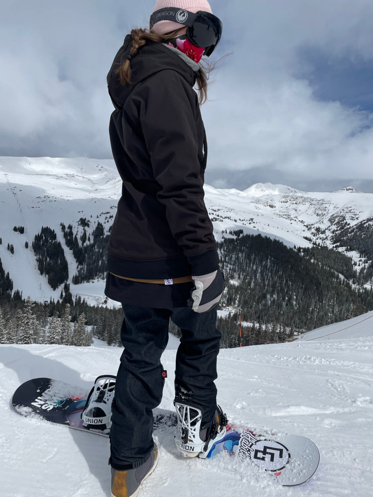 Womens Tech Zip Hoodie Hidden Hood Pocket