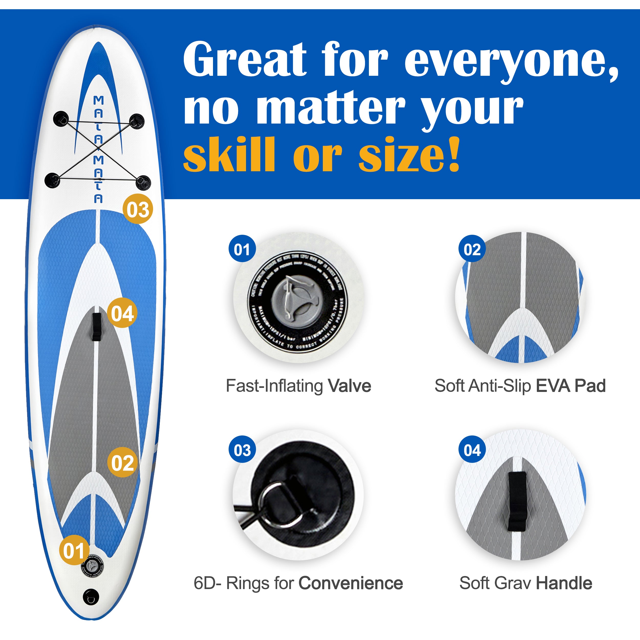 Stand Up Paddle Board With Drop Stitch Core