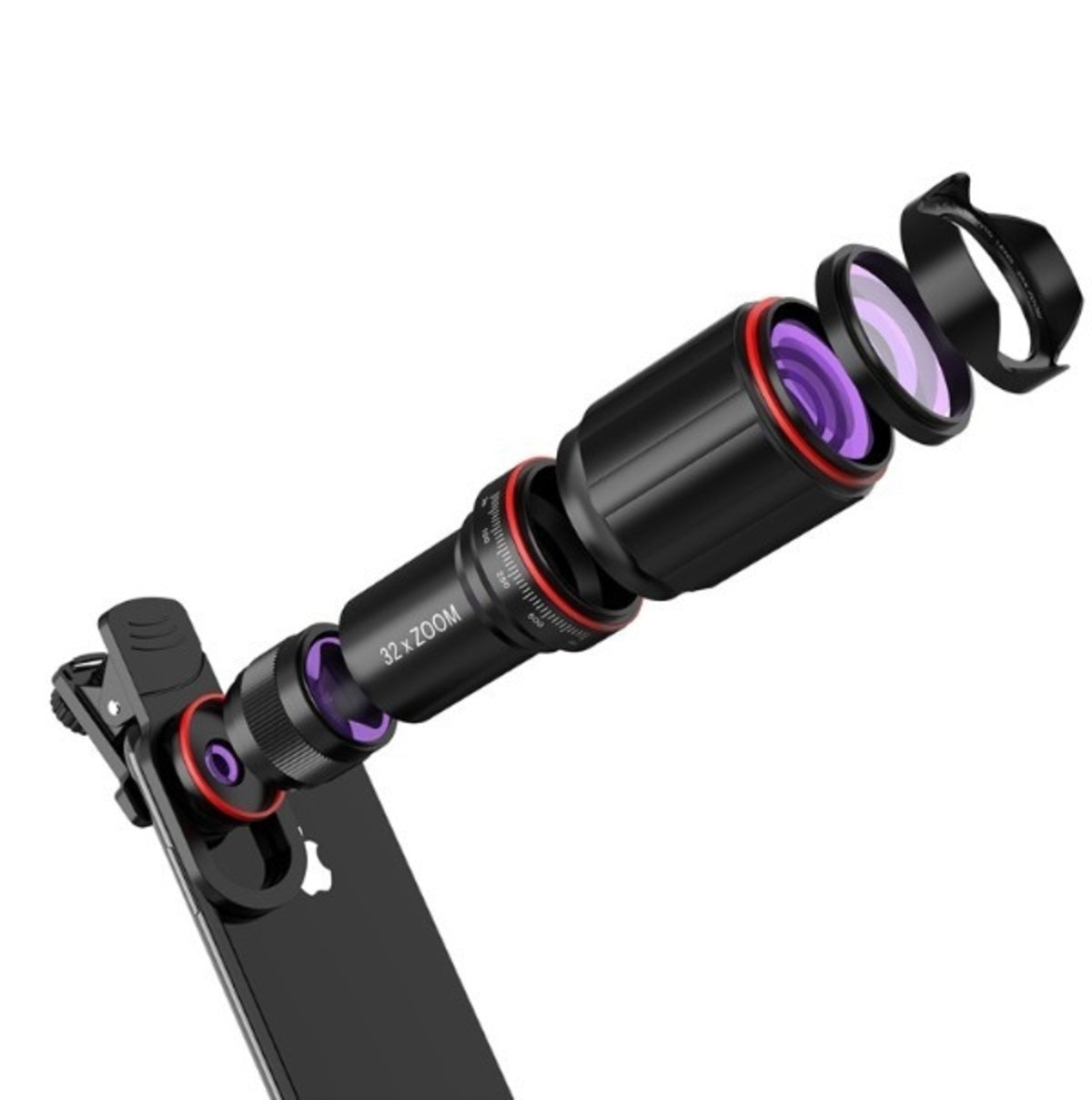 Crystal HD 32x Zoom Telescope Mobile Phone Camera