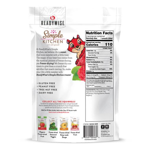 Freeze Dried Raspberry And Brownie Bites 6-Pack