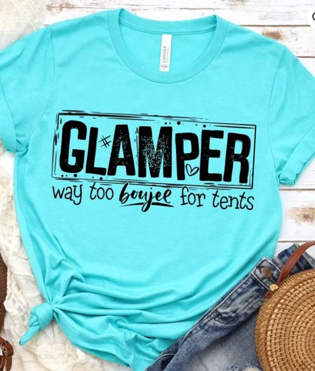 Glamper Graphic Tee Dye Printed Vintage Look