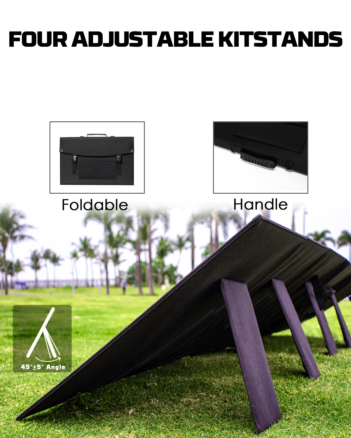 Foldable Solar Panel PD18W Fast Charge 2 Pack