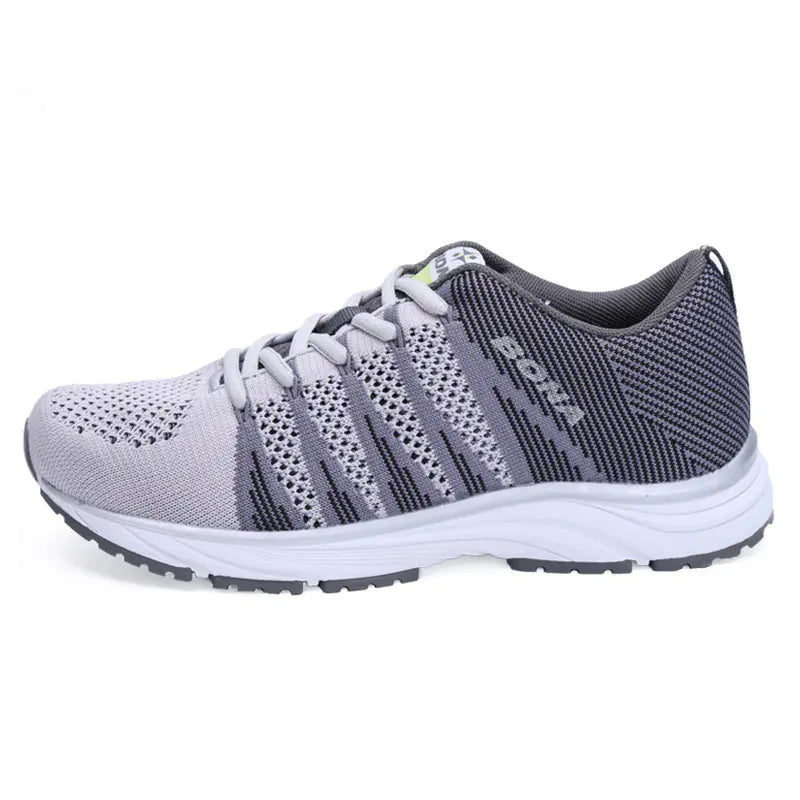 Leather Womens Sneakers Breathable Mesh