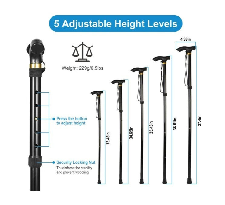 Folding Hiking Cane Ultra Light