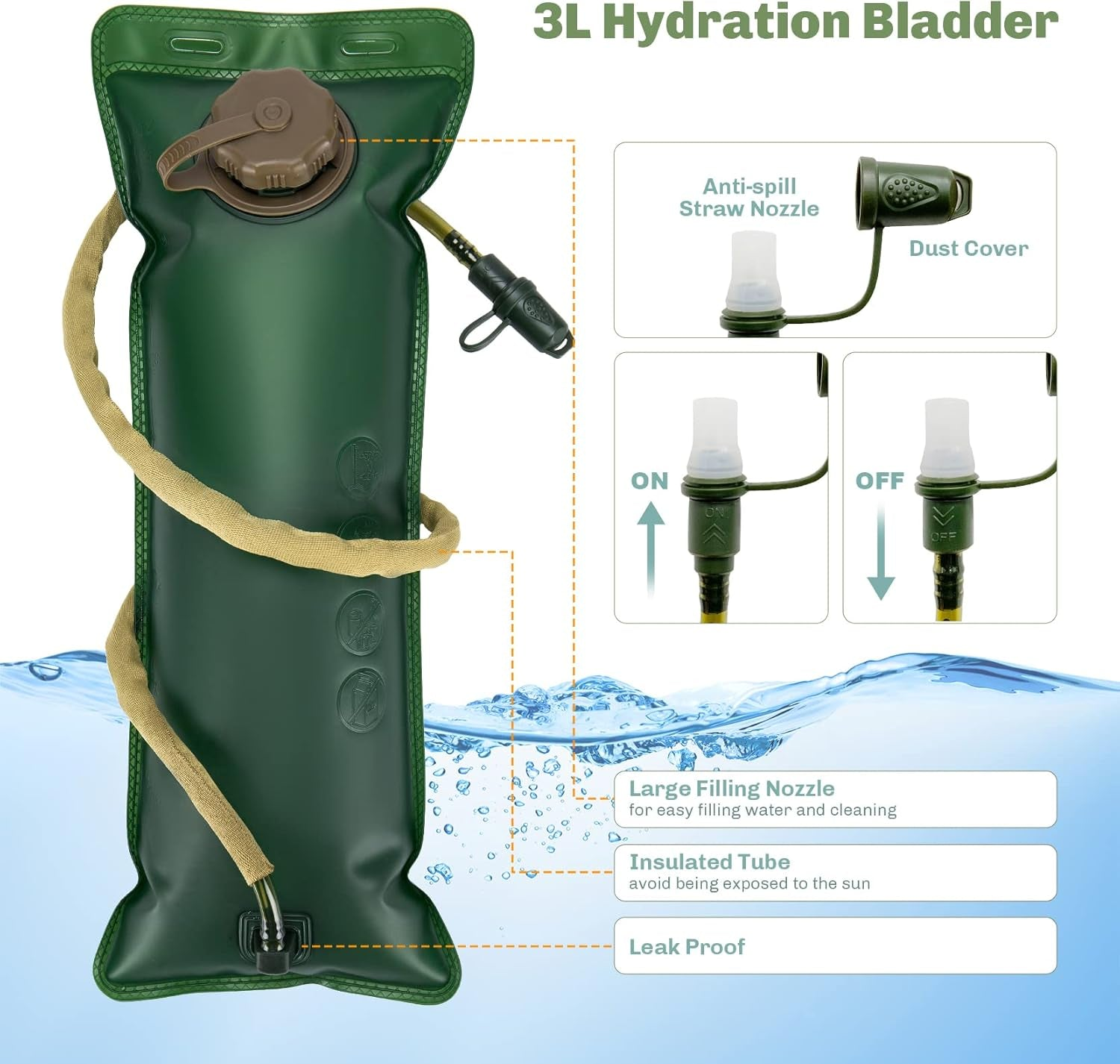 Hydration Pack With 3L Bladder
