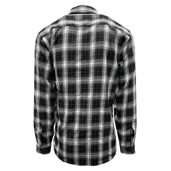 Flannel Shirt With Hidden Button Collar