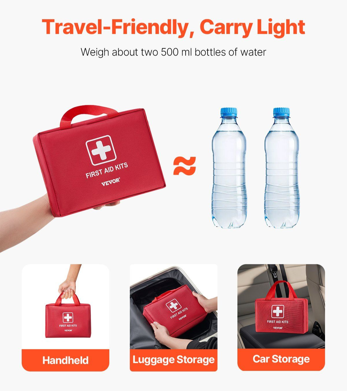420 Piece First Aid Kit 600D Nylon Ready Anywhere
