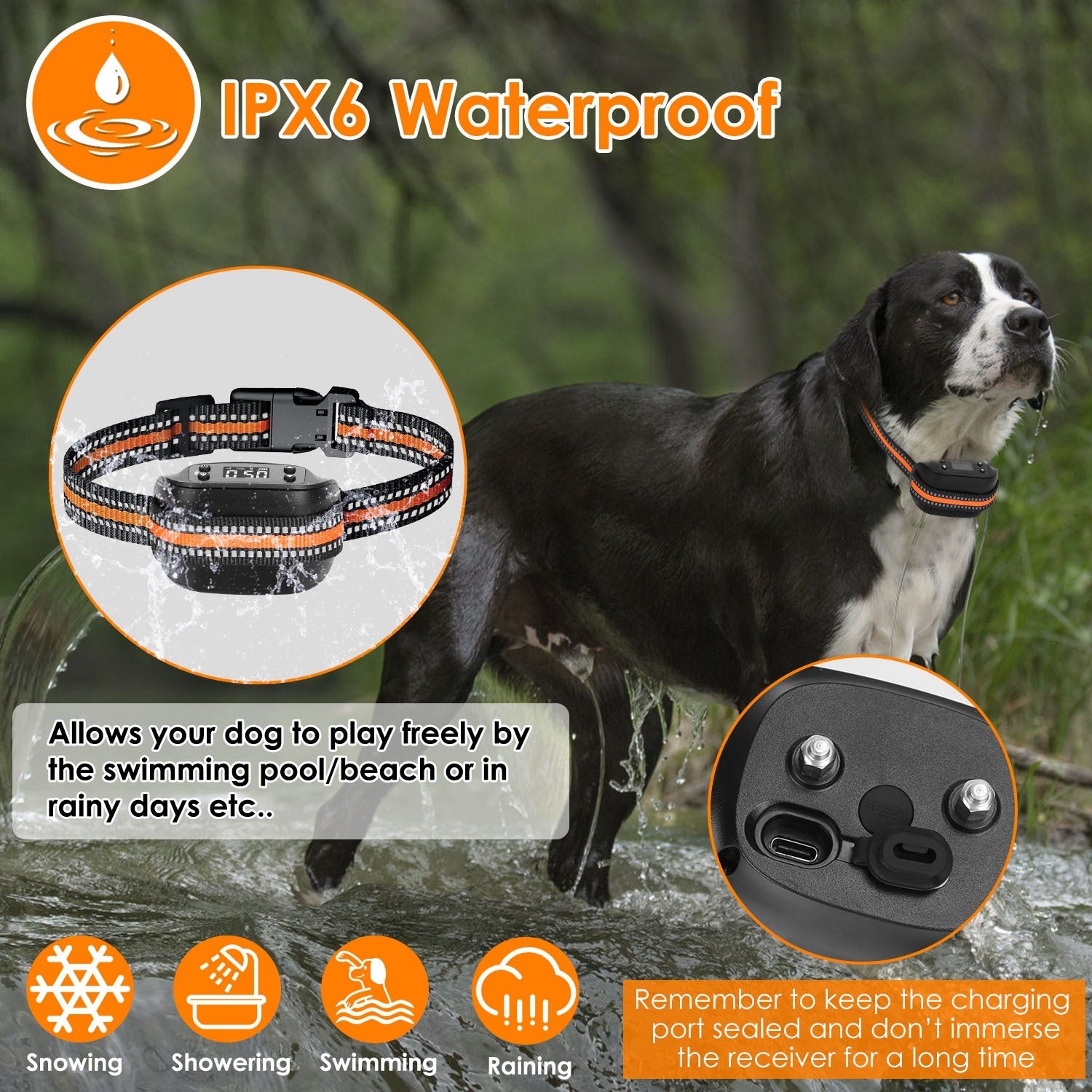 Dog GPS Fence Tracker IPX6 Waterproof