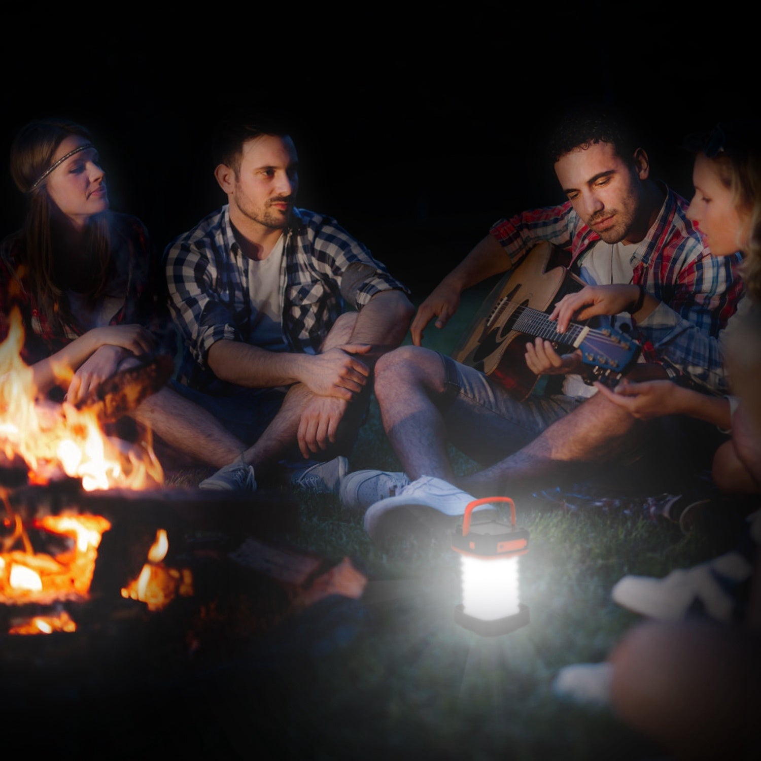 Solar Collapsible Lantern USB Rechargeable 360 Light