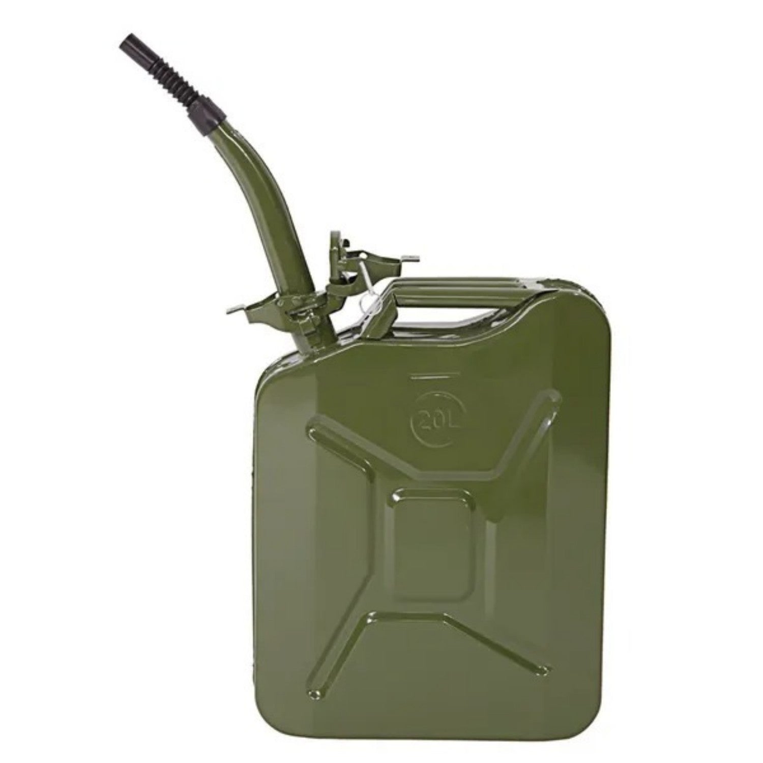 High-Capacity 20L Army Green Portable Fuel Storage Can
