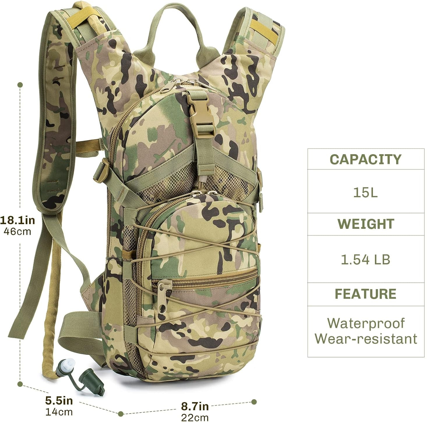 Hydration Pack With 3L Bladder