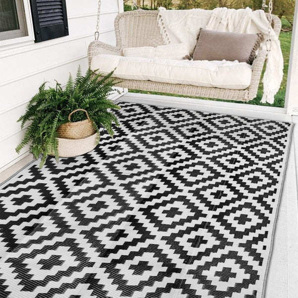 Camping Carpet Reversible Stain Resistant 6ft x 9ft
