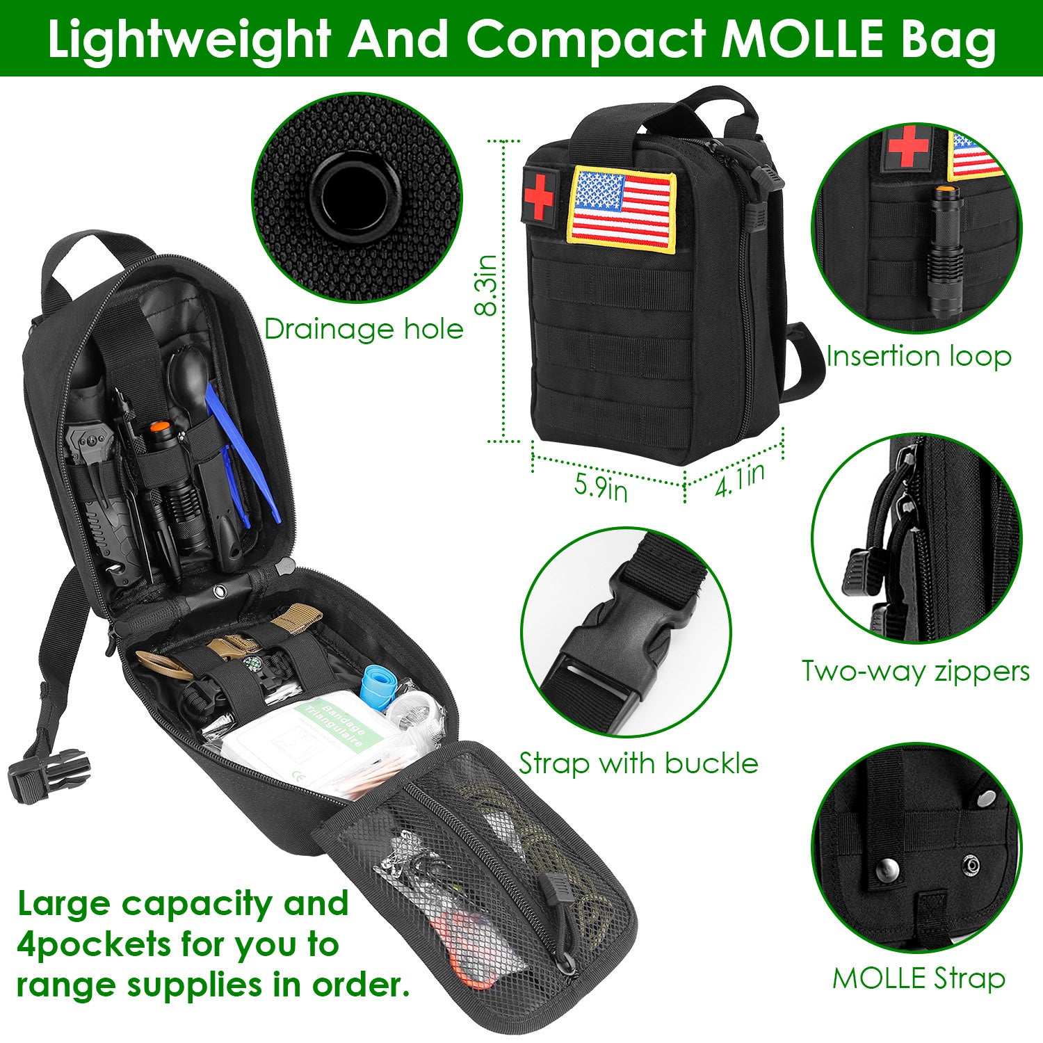 47 Pc Emergency Survival Kit With Pouch
