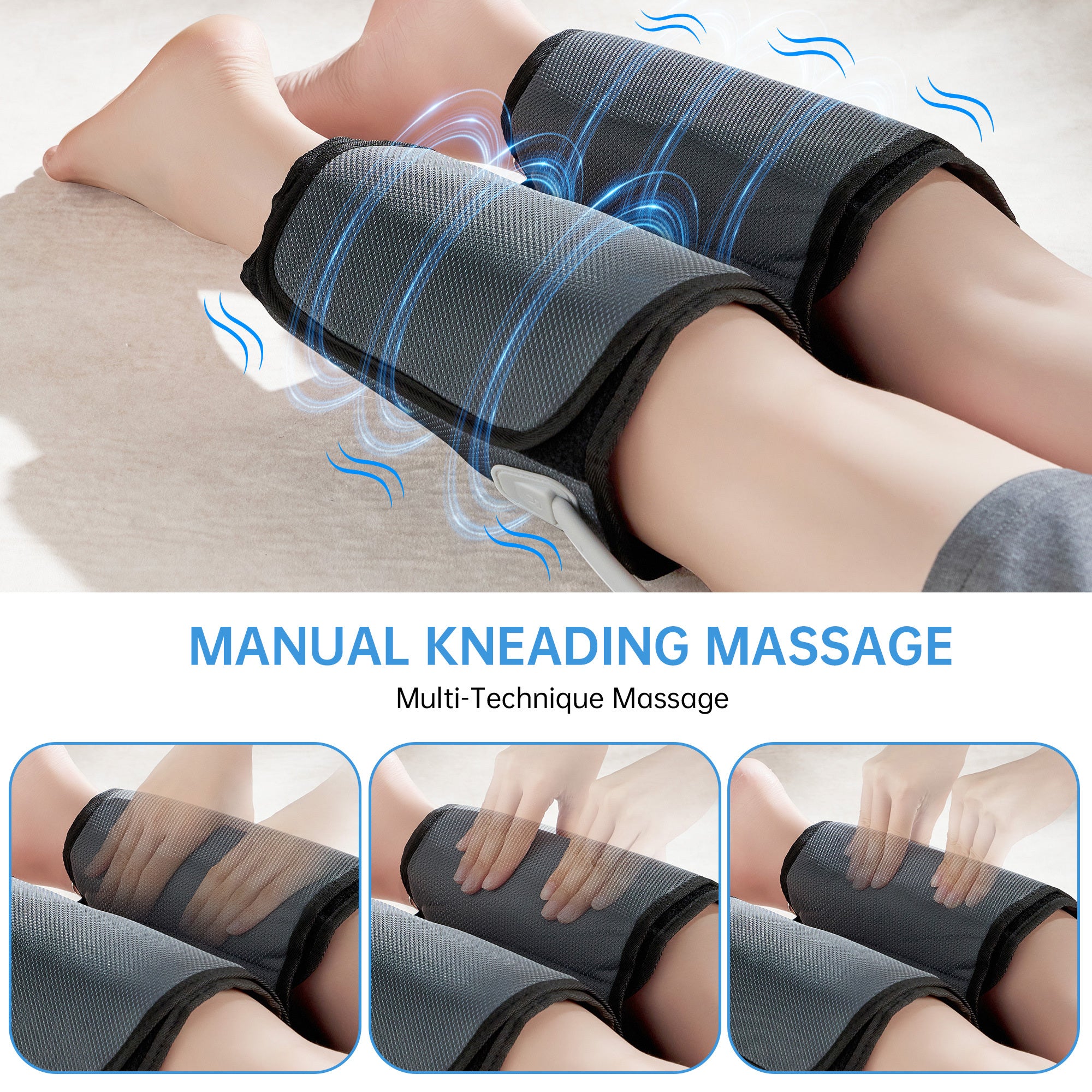 Leg Massage Device 3 Pressure Levels Relieves Fatigue
