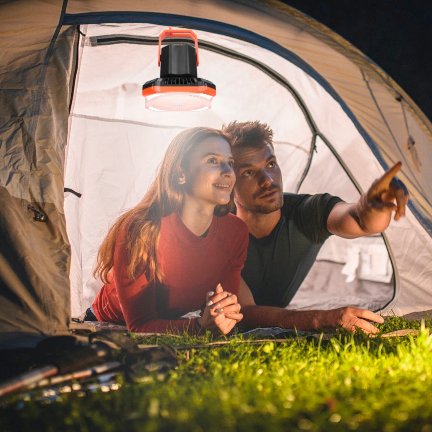 Camping Lantern Fan Light 4 Modes