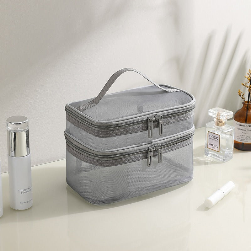 Travel Toiletry Set Double Layer Mesh